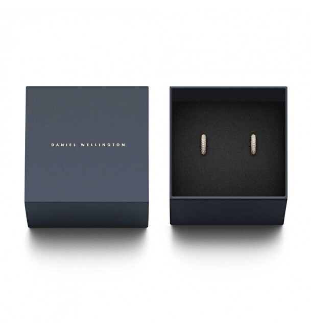 Daniel Wellington Třpytivé ocelové kruhy Pavé DW00400657