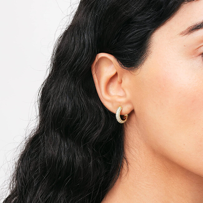 Daniel Wellington Třpytivé pozlacené kruhy Pavé DW00400642