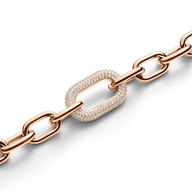 Daniel Wellington Luxusní bronzový náramek s krystaly Crystal Link DW00400572