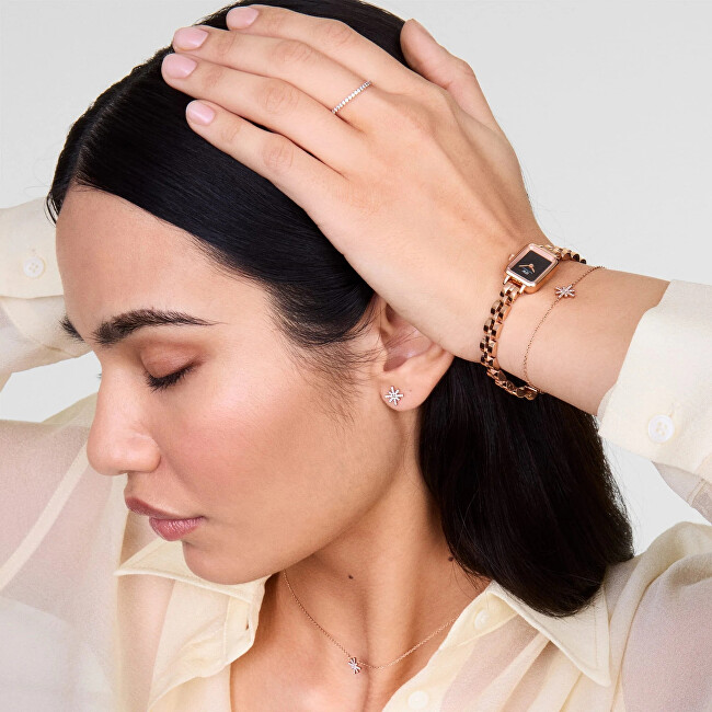 Daniel Wellington Třpytivý bronzový prsten s kubickými zirkony Mirelle DW0040157