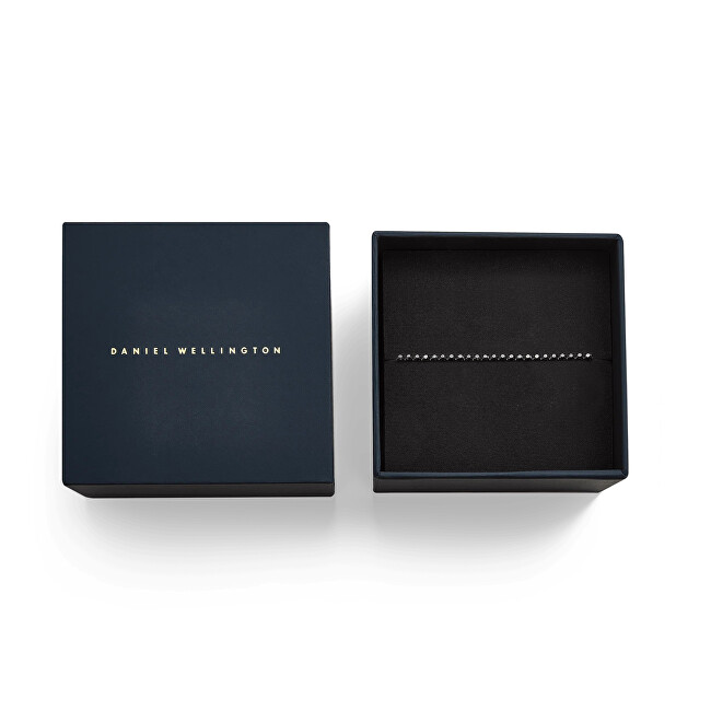 Daniel Wellington Třpytivý černý náramek s krystaly Classic Tennis DW00400810