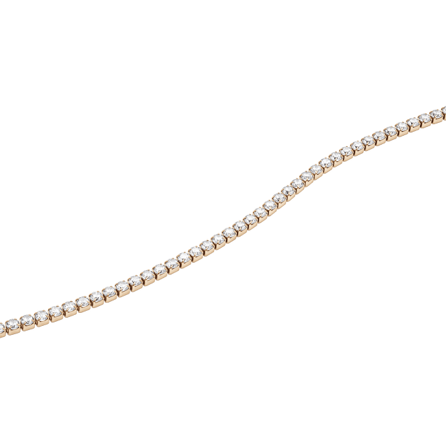 Daniel Wellington Třpytivý bronzový náhrdelník s krystaly Classic Tennis DW00400390