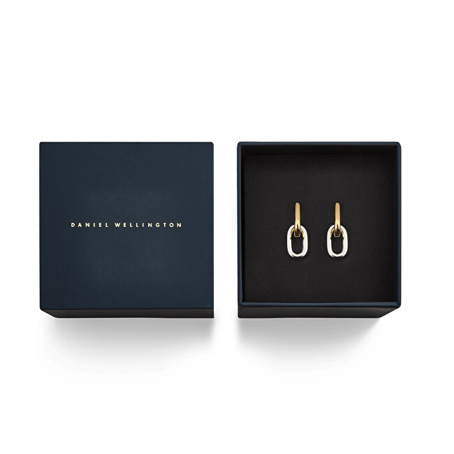 Daniel Wellington Visací bicolor náušnice 2v1 Contrast Link DW00401979