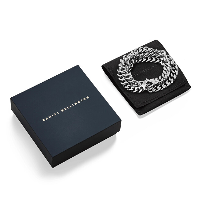 Daniel Wellington Výrazný ocelový náhrdelník pro muže Ellipse Cuban Chain DW00401669