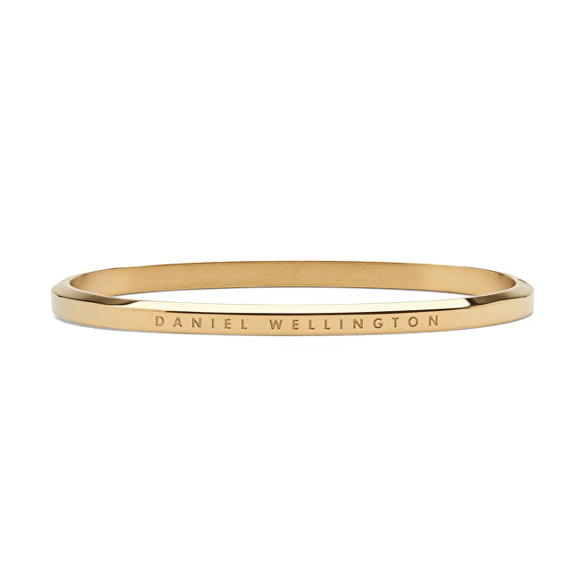 Daniel Wellington Elegantní pevný pozlacený náramek Classic DW004016