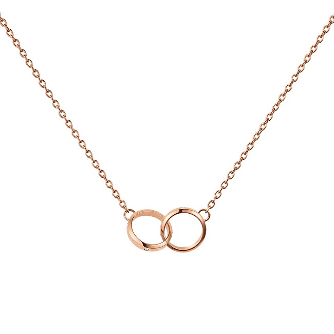 Daniel Wellington Krásný bronzový náhrdelník s krystaly Classic Lumine DW00400352