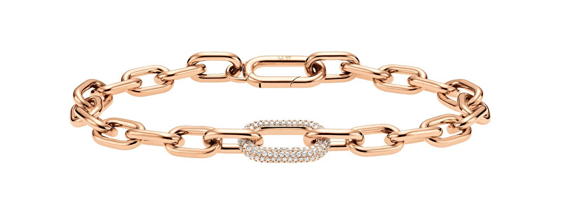 Daniel Wellington Luxusní bronzový náramek s krystaly Crystal Link DW00400572
