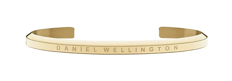 Daniel Wellington Módní pevný pozlacený náramek Classic DW0040000