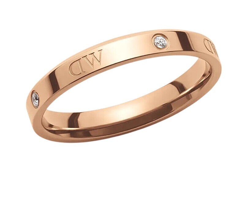 Daniel Wellington Originální bronzový prsten s krystaly Classic Lumine DW004002