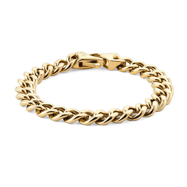 Daniel Wellington Pánský pozlacený náramek Ellipse Cuban Chain DW0040166