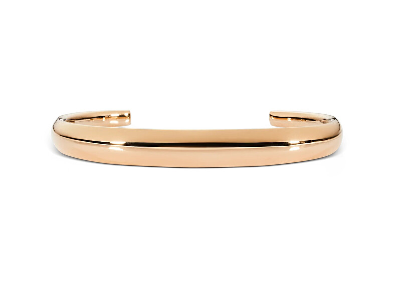Daniel Wellington Pevný otevřený náramek z pozlacené oceli Flow DW00402073 15,5 cm
