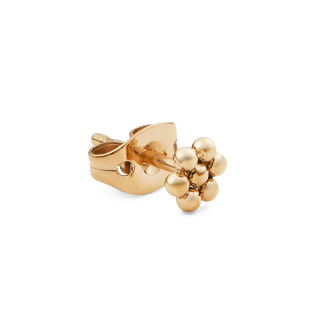 Daniel Wellington Pozlacená single náušnice Květina DW00400863