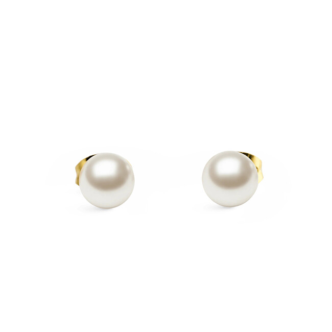 Daniel Wellington Pozlacené náušnice s perlou Swarovski Pearl DW00401955