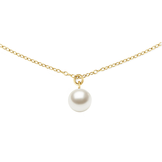 Daniel Wellington Pozlacený náhrdelník s perlou Swarovski Pearl DW00401958