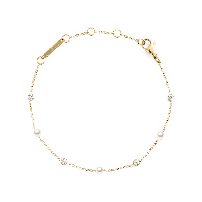 Daniel Wellington Pozlacený náramek se Swarovski perlami Pearl DW00401952