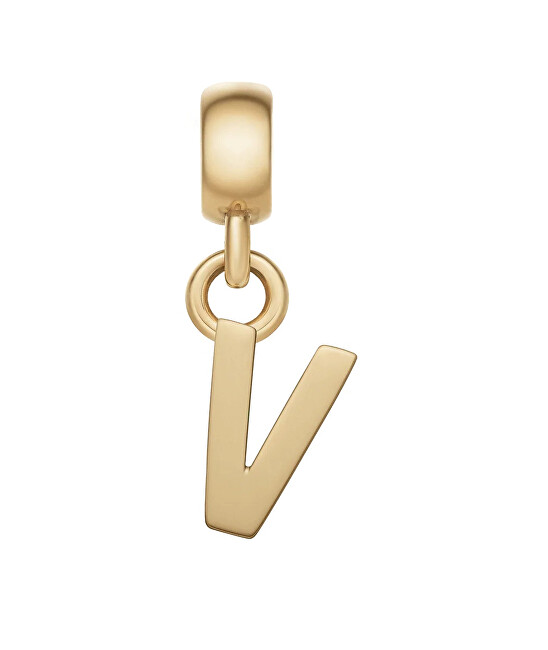 Daniel Wellington Pozlacený přívěsek písmeno "V" Charms DW00400505