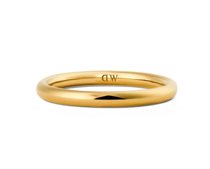 Daniel Wellington Pozlacený unisex prsten z oceli Arch DW0040190