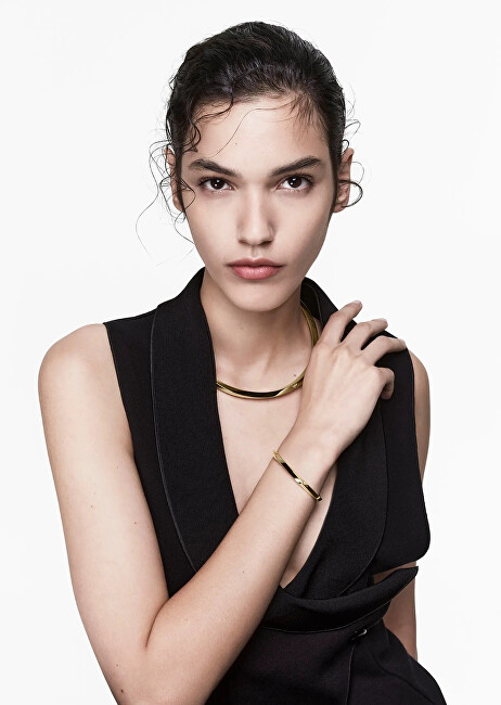 Emporio Armani Luxusní pevný pozlacený náramek EGS3102710