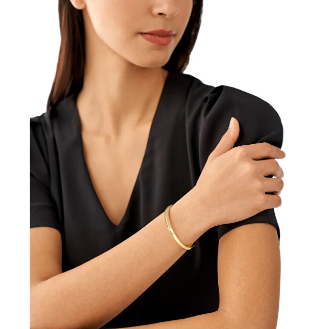 Emporio Armani Luxusní pevný pozlacený náramek EGS3102710