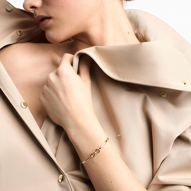 Emporio Armani Luxusní pozlacený náramek Mašlička EGS3327710