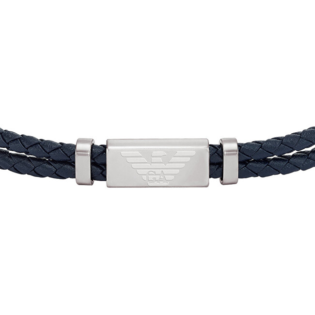 Emporio Armani Módní kožený náramek EGS2995040
