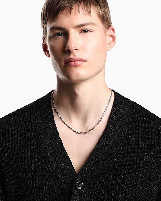Emporio Armani Módní ocelový náhrdelník pro muže EGS3246040
