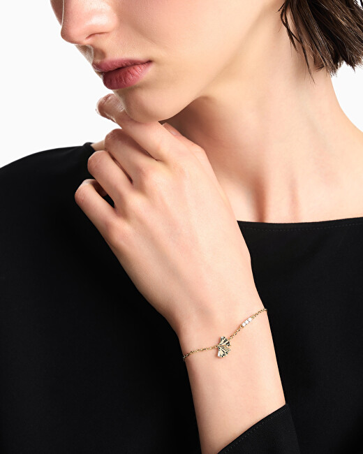 Emporio Armani Něžný pozlacený náramek se zirkony EGS3263710