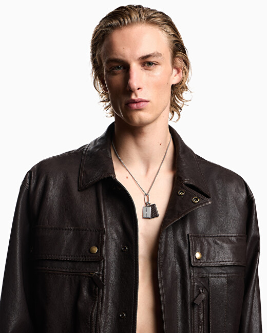 Emporio Armani Pánský ocelový náhrdelník s psí známkou EGS3252040