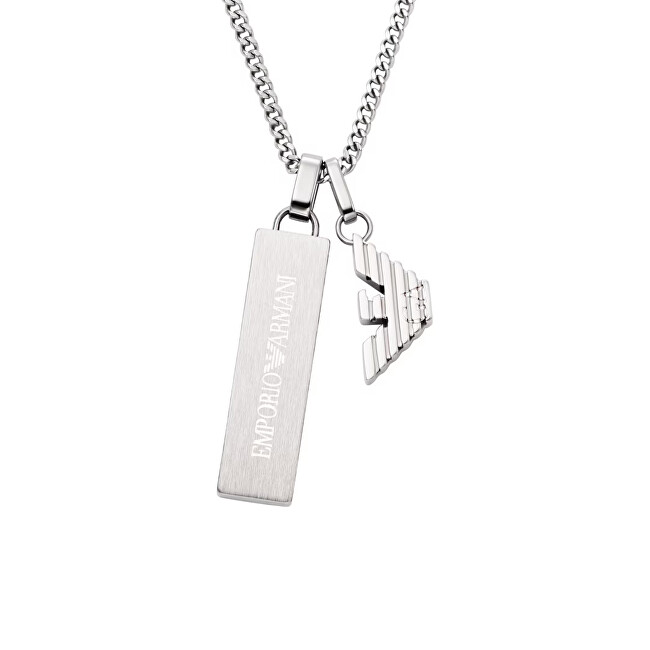 Emporio Armani Pánský náhrdelník s přívěsky Eagle Logo EGS3306040