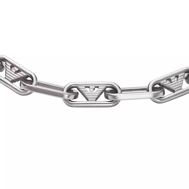 Emporio Armani Pánský slušivý náramek z oceli EGS3249040 stříbrná