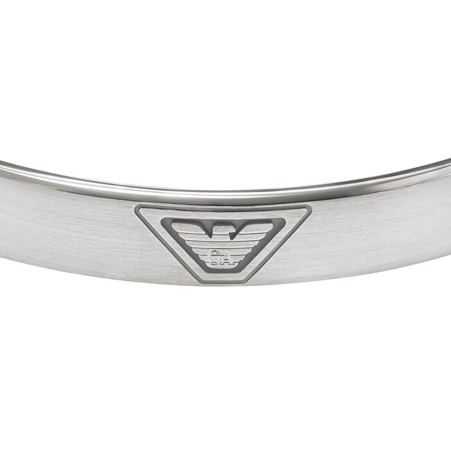 Emporio Armani Pevný ocelový náramek pro muže Eagle Logo EGS3127040