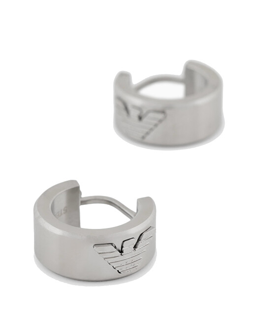 Emporio Armani Stylové kruhové náušnice z oceli EGS3165040