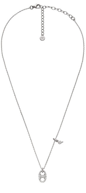 Emporio Armani Slušivý stříbrný náhrdelník pro ženy EG3630040