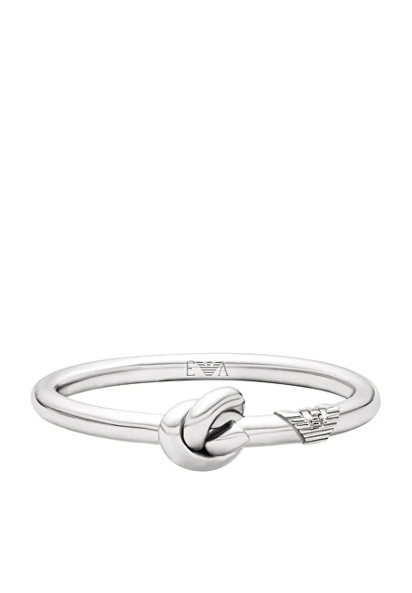 Emporio Armani Stříbrný moderní prsten Uzel Sentimental EG3644040 50 mm