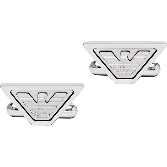 Emporio Armani Stylové manžetové knoflíčky Eagle Logo EGS3129040