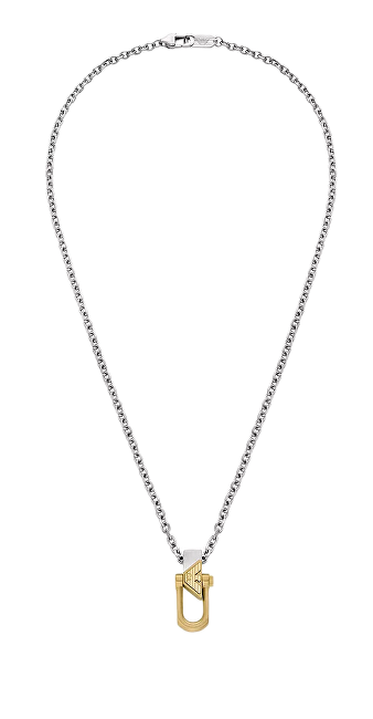 Emporio Armani Pánsky bicolor náhrdelník z ocele EGS3243040