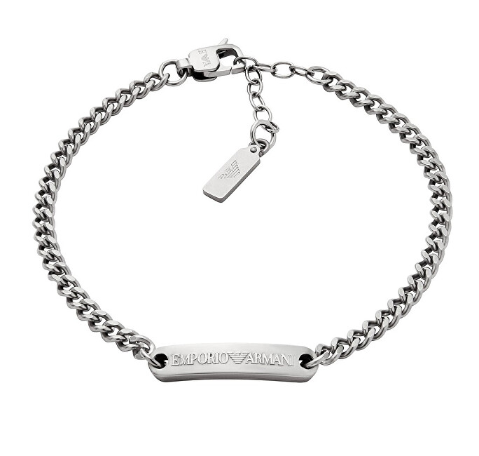 Emporio Armani Elegantní pánský náramek z oceli EGS3189040