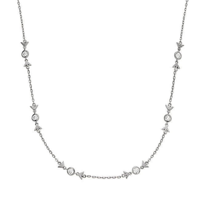 Emporio Armani Fashion stříbrný náhrdelník se zirkony EG3615040
