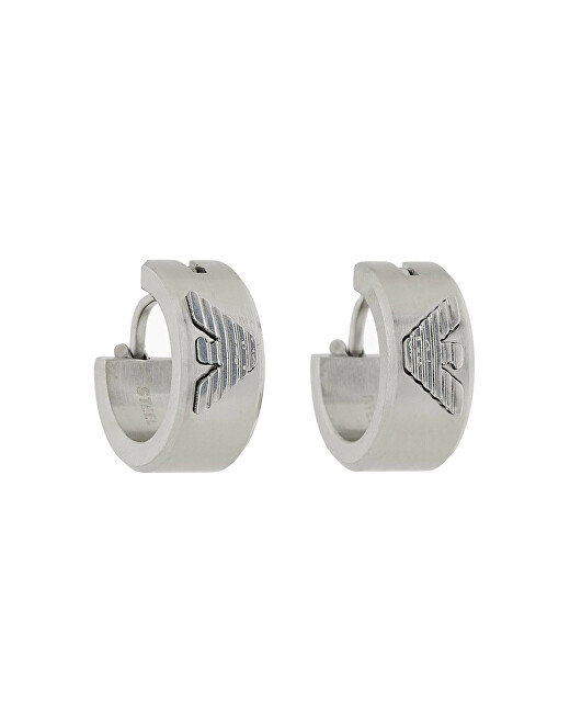Emporio Armani Stylové kruhové náušnice z oceli EGS3165040
