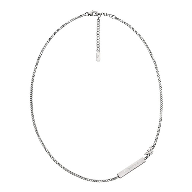 Emporio Armani Stylový ocelový náhrdelník pro muže EGS3309040