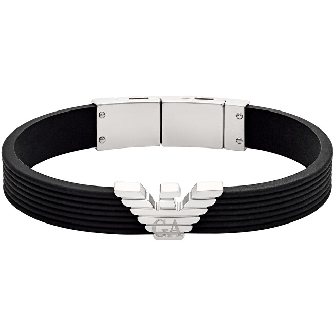 Emporio Armani Stylový pánský náramek Eagle Logo EGS3168040
