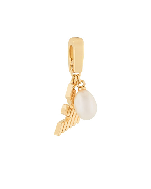 Emporio Armani Stylový pozlacený přívěsek s perlou Charm EGS3288710