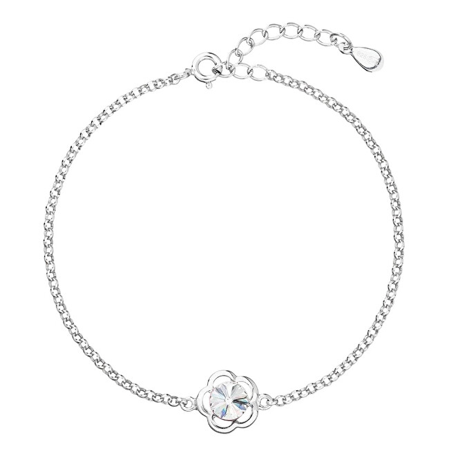 Evolution Group Stříbrný náramek s krystalem Swarovski 33117.1
