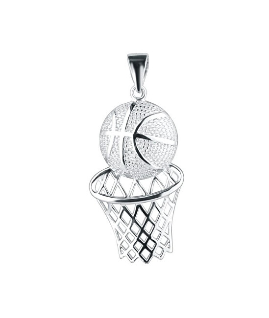 Evolution Group Stříbrný přívěsek Basketbalový míč a síť 64024