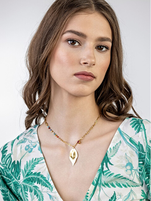 Emily Westwood Slušivý pozlacený náhrdelník Reagan EWN23012G