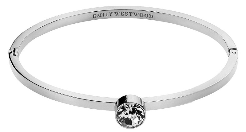 Emily Westwood Pevný ocelový náramek s krystalem WB1011S