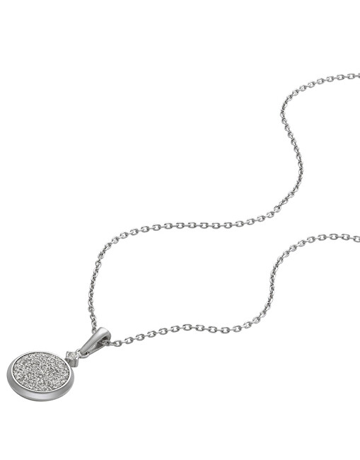 Fossil Set ocelových šperků se zirkony JGFTSET1081 Core Gifts (náhrdelník, náušnice)