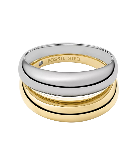 Fossil Elegantní dámský bicolor prsten Ellis JF04876998