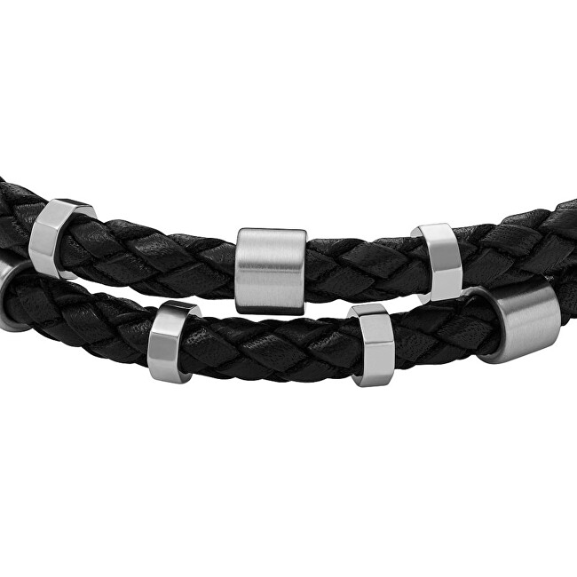 Fossil Elegantní kožený náramek Essentials JF04473040