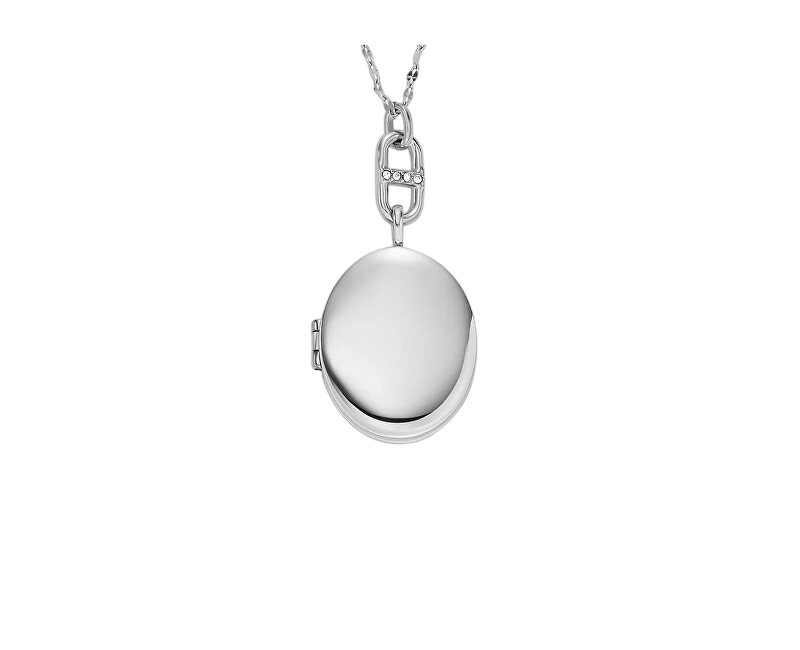 Fossil Elegantní ocelový náhrdelník s medailonkem Heritage Locket JF04427040
